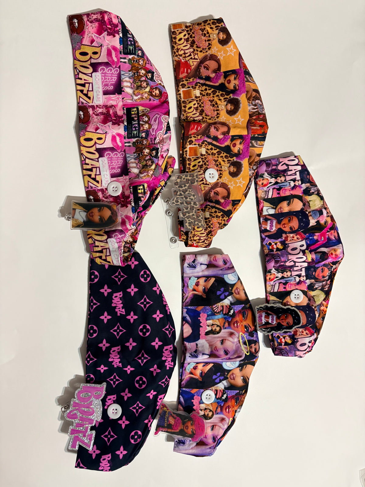 Scrub Cap & Badge Reels Set