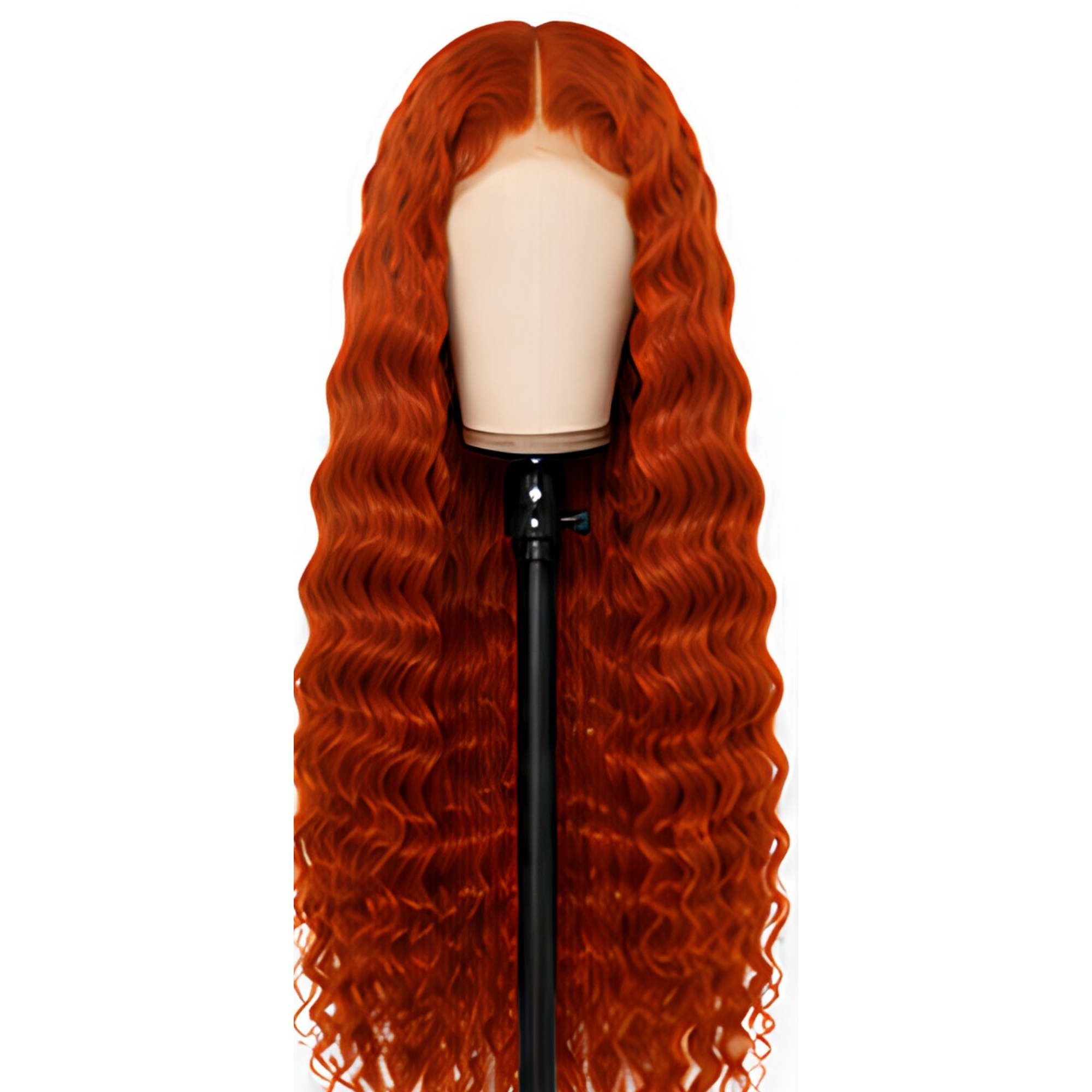 Burnt Orangw 13x4 Frontal Wig- Deep Wave